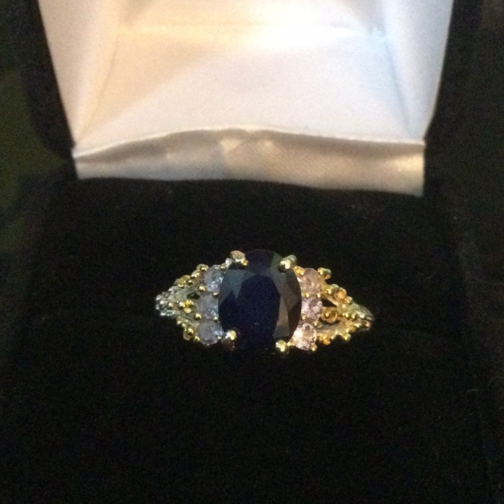 Genuine Sapphire & Tanzanite Ring